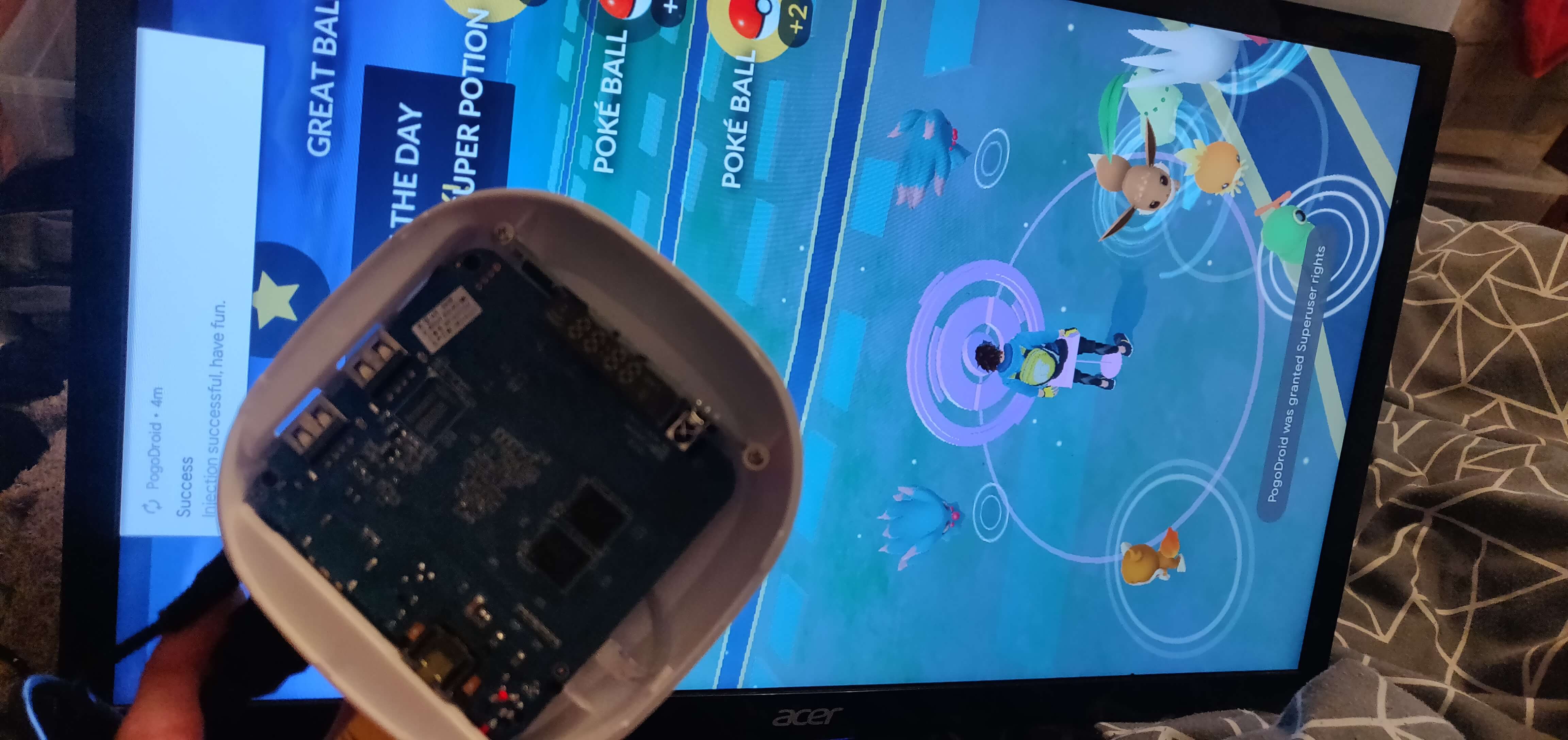 The first time I got an A95X F1 to run Pokemon Go and was able to control it with software remotely.